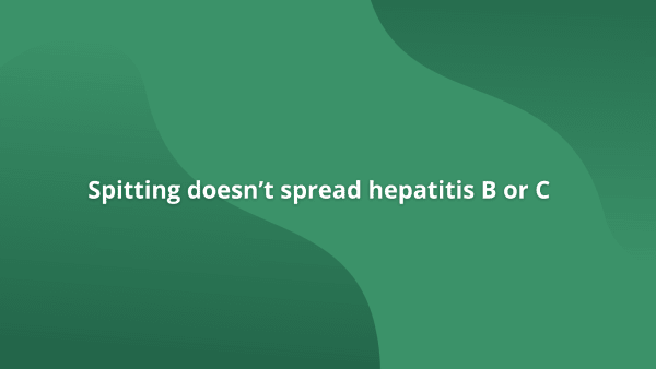 Spitting is gross, but it doesn’t spread hepatitis B or C